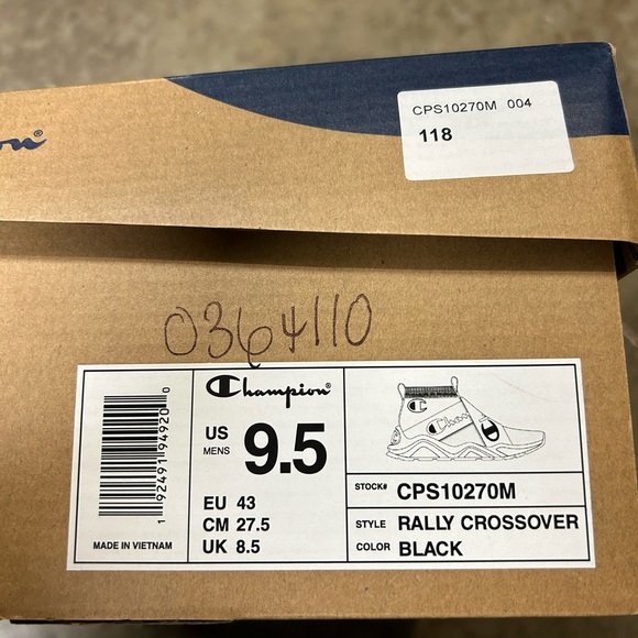 Men's Rally Crossover Shoes, Black/White - Picture 2 of 5